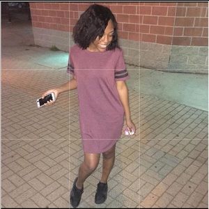 Forever 21 Burgundy Tee Dress